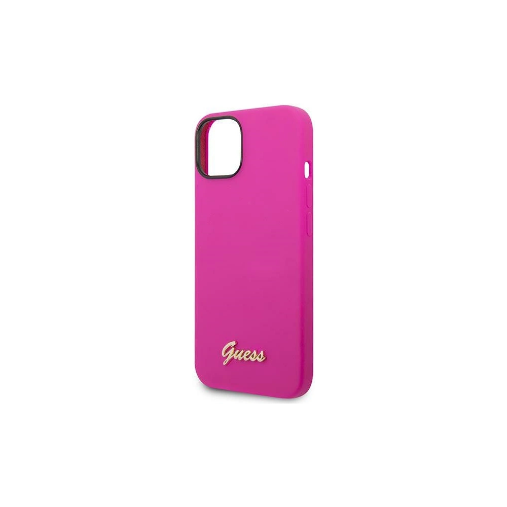 Hurtownia GSM - Etui Guess GUHCP14SSLSMF Apple iPhone 14 fucsia/hard case din silicon Vintage Gold Logo - GUE2020 - {ean13} - Hurt