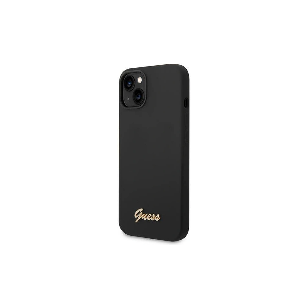 Hurtownia GSM - Etui Guess GUHCP14SSLSMK Apple iPhone 14 negru/black hard case Silicone Vintage Gold Logo - GUE2021 - {ean13} - Hurt