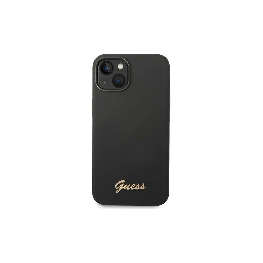 Hurtownia GSM - Etui Guess GUHCP14SSLSMK Apple iPhone 14 negru/black hard case Silicone Vintage Gold Logo - GUE2021 - {ean13} - Hurt