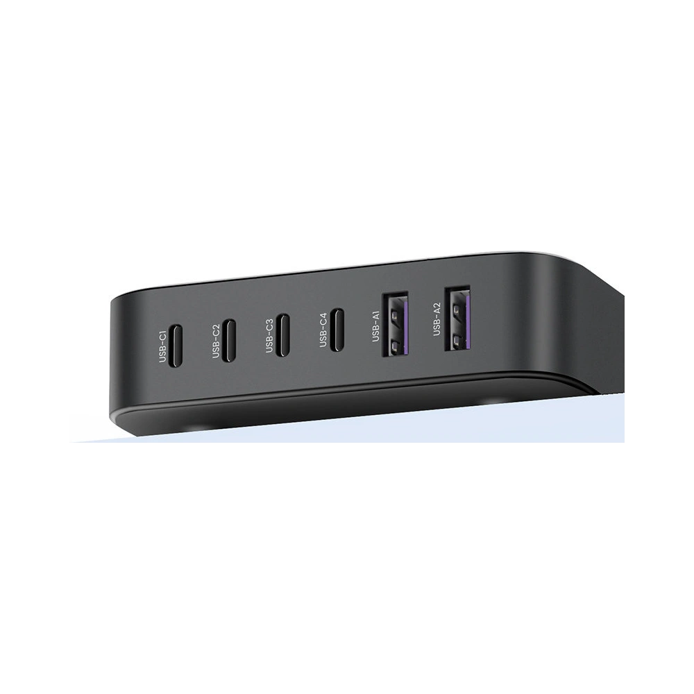 Hurtownia GSM - Síťová nabíječka UGREEN CD271 200W PPS 4 x USB-C, 2xUSB-A šedá - UGR1382 - {ean13} - Hurt