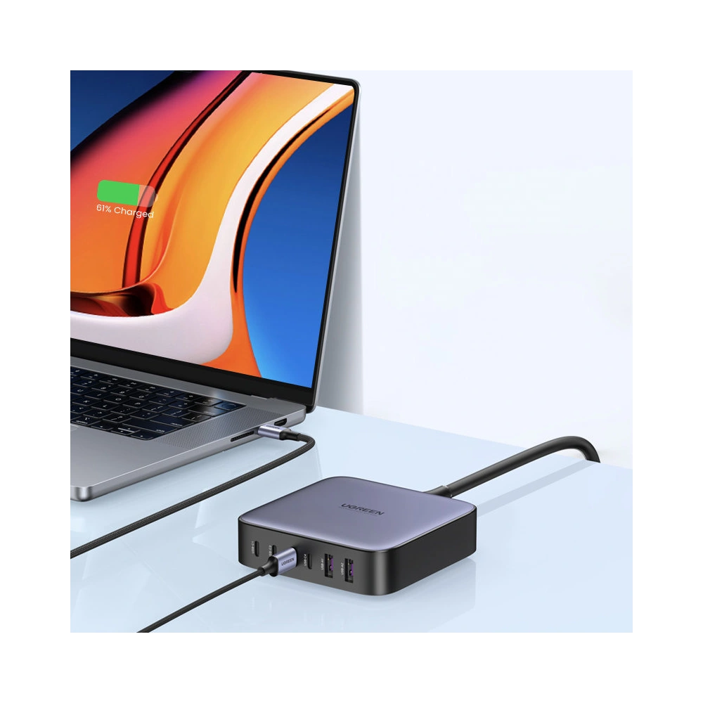 Hurtownia GSM - Síťová nabíječka UGREEN CD271 200W PPS 4 x USB-C, 2xUSB-A šedá - UGR1382 - {ean13} - Hurt