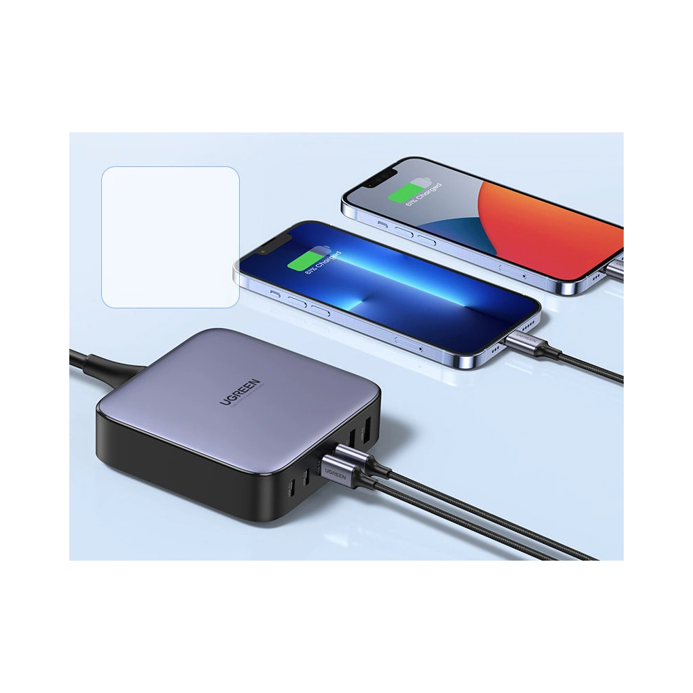 Hurtownia GSM - Síťová nabíječka UGREEN CD271 200W PPS 4 x USB-C, 2xUSB-A šedá - UGR1382 - {ean13} - Hurt