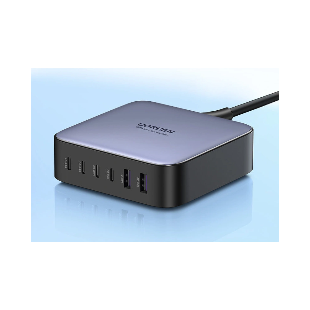 Hurtownia GSM - Síťová nabíječka UGREEN CD271 200W PPS 4 x USB-C, 2xUSB-A šedá - UGR1382 - {ean13} - Hurt