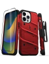 Hurtownia GSM - Etui ZIZO BOLT Series Apple iPhone 14 Pro Max + sklo (červené) - ZIZ106 - {ean13} - Hurt