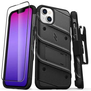 Hurtownia GSM - Etui ZIZO BOLT Series Apple iPhone 14 Plus / 15 Plus + sklo (černé) - ZIZ107 - {ean13} - Hurt