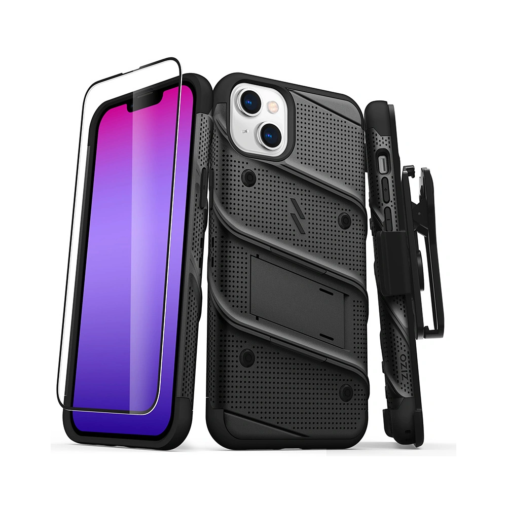 Hurtownia GSM - Etui ZIZO BOLT Series Apple iPhone 14 Plus / 15 Plus + sklo (černé) - ZIZ107 - {ean13} - Hurt