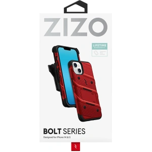 Hurtownia GSM - Etui ZIZO BOLT Series Apple iPhone 14 + sticlă (roșu) - ZIZ108 - {ean13} - Hurt