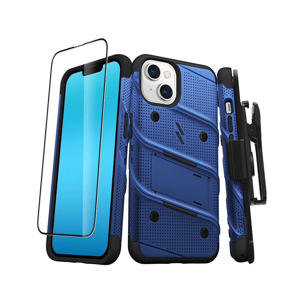 Hurtownia GSM - Etui ZIZO BOLT Series Apple iPhone 14 + sticlă (albastru) - ZIZ109 - {ean13} - Hurt