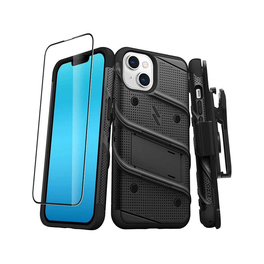 Hurtownia GSM - Etui ZIZO BOLT Series Apple iPhone 14 + sklo (černé) - ZIZ110 - {ean13} - Hurt