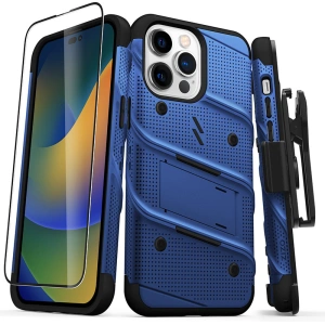 Hurtownia GSM - Etui ZIZO BOLT Series Apple iPhone 14 Pro Max + sklo (modré) - ZIZ111 - {ean13} - Hurt