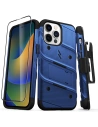 Etui ZIZO BOLT Series Apple iPhone 14 Pro Max + sticlă (albastru)