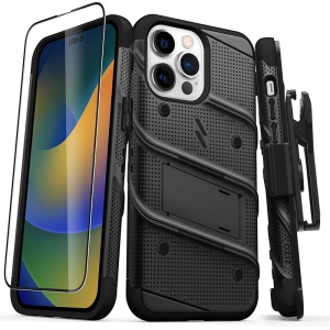 Hurtownia GSM - Etui ZIZO BOLT Series Apple iPhone 14 Pro Max + sklo (černé) - ZIZ112 - {ean13} - Hurt