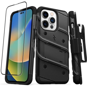 Hurtownia GSM - Etui ZIZO BOLT Series Apple iPhone 14 Pro + sklo (černá) - ZIZ113 - {ean13} - Hurt