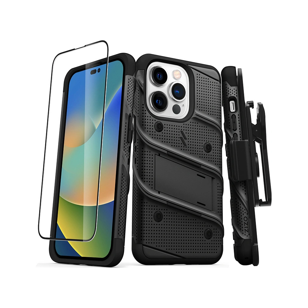 Hurtownia GSM - Etui ZIZO BOLT Series Apple iPhone 14 Pro + üveg (fekete) - ZIZ113 - {ean13} - Hurt