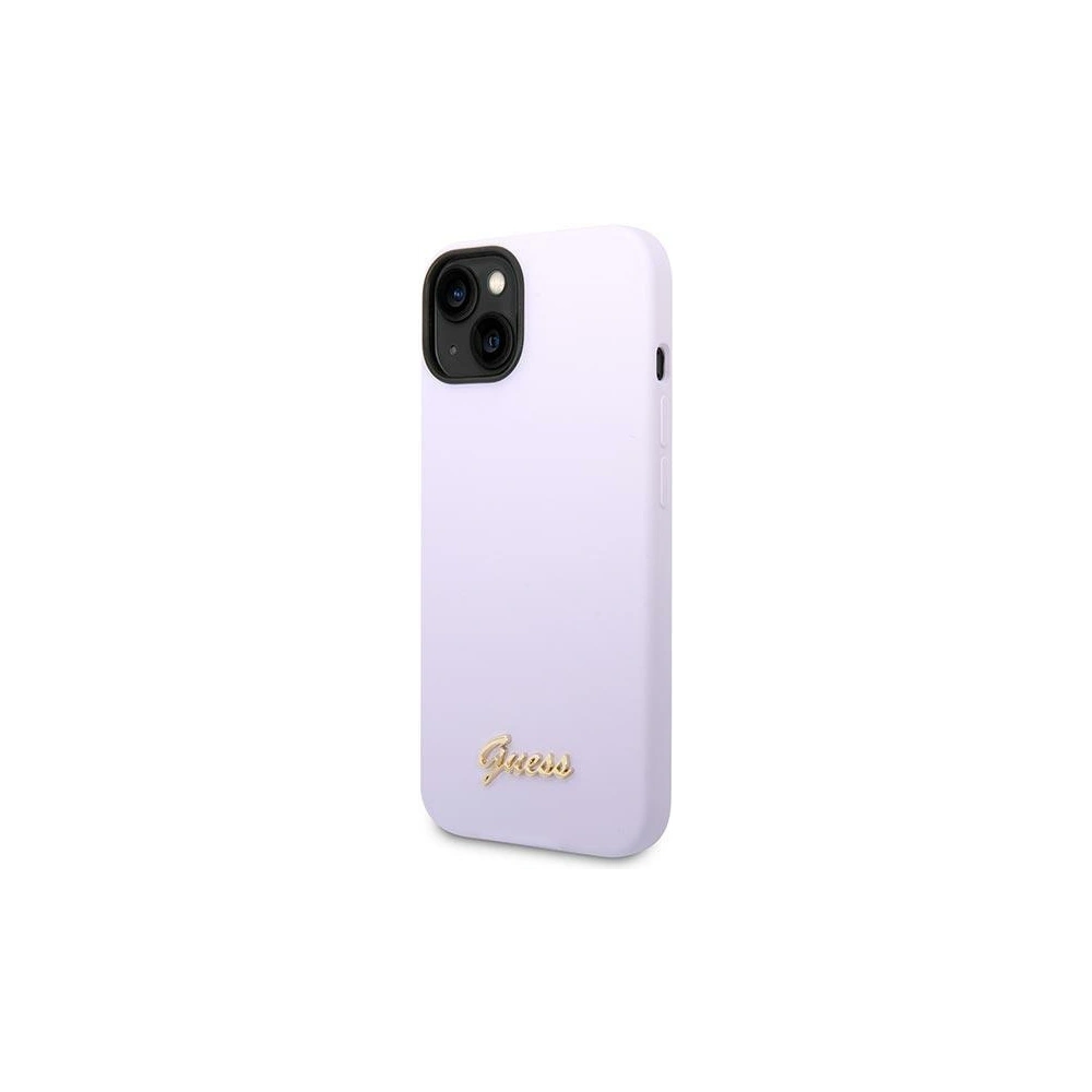 Wholesale Guess GUHCP14SSLSMU Apple iPhone 14 purple hard case Silicone Vintage Gold Logo - GUE2022 - {ean13} - Hurt
