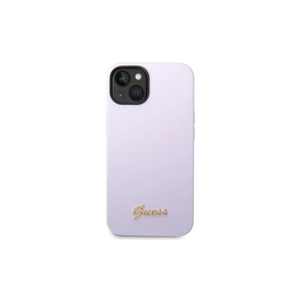 Wholesale Guess GUHCP14SSLSMU Apple iPhone 14 purple hard case Silicone Vintage Gold Logo - GUE2022 - {ean13} - Hurt