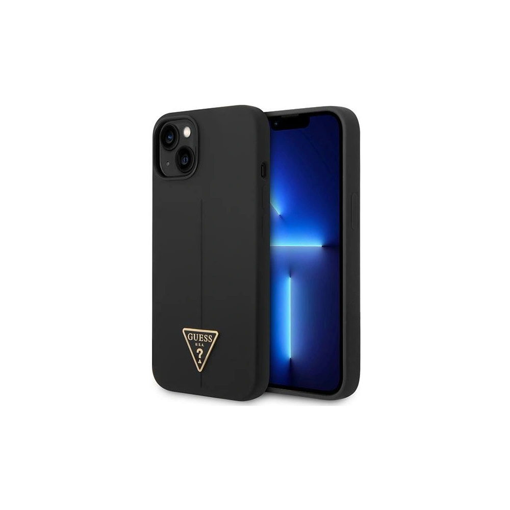 Hurtownia GSM - Case Guess GUHCP14SSLTGK Apple iPhone 14 schwarz/black Hardcase Silikon Triangle - GUE2023 - {ean13} - Hurt