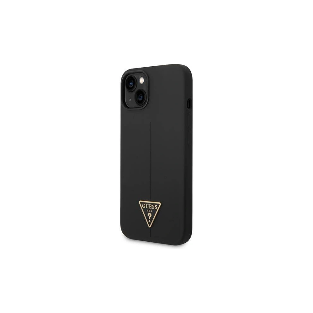 Hurtownia GSM - Case Guess GUHCP14SSLTGK Apple iPhone 14 schwarz/black Hardcase Silikon Triangle - GUE2023 - {ean13} - Hurt