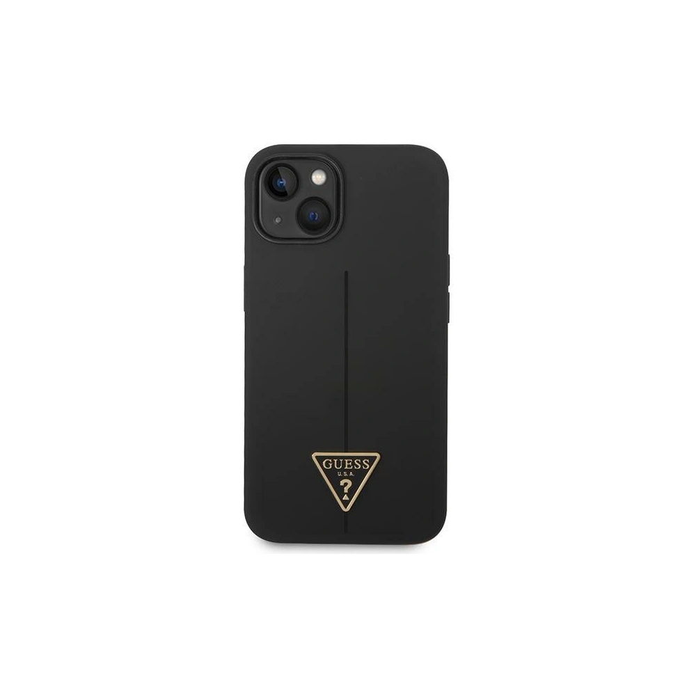 Hurtownia GSM - Case Guess GUHCP14SSLTGK Apple iPhone 14 schwarz/black Hardcase Silikon Triangle - GUE2023 - {ean13} - Hurt