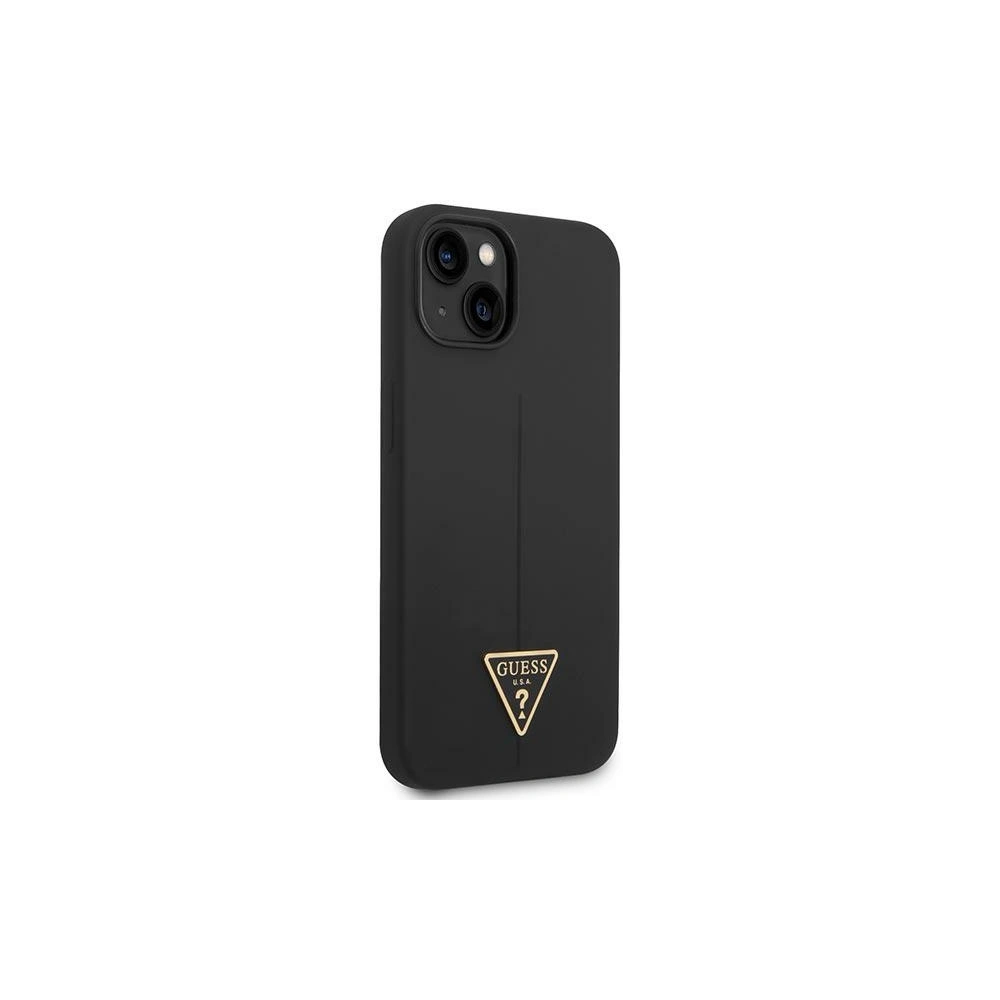 Hurtownia GSM - Case Guess GUHCP14SSLTGK Apple iPhone 14 schwarz/black Hardcase Silikon Triangle - GUE2023 - {ean13} - Hurt