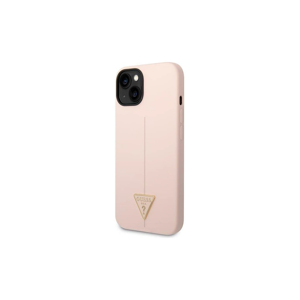 Hurtownia GSM - Etui Guess GUHCP14SSLTGP Apple iPhone 14 rózsaszín/pink keménytok Szilikon Háromszög - GUE2024 - {ean13} - Hurt