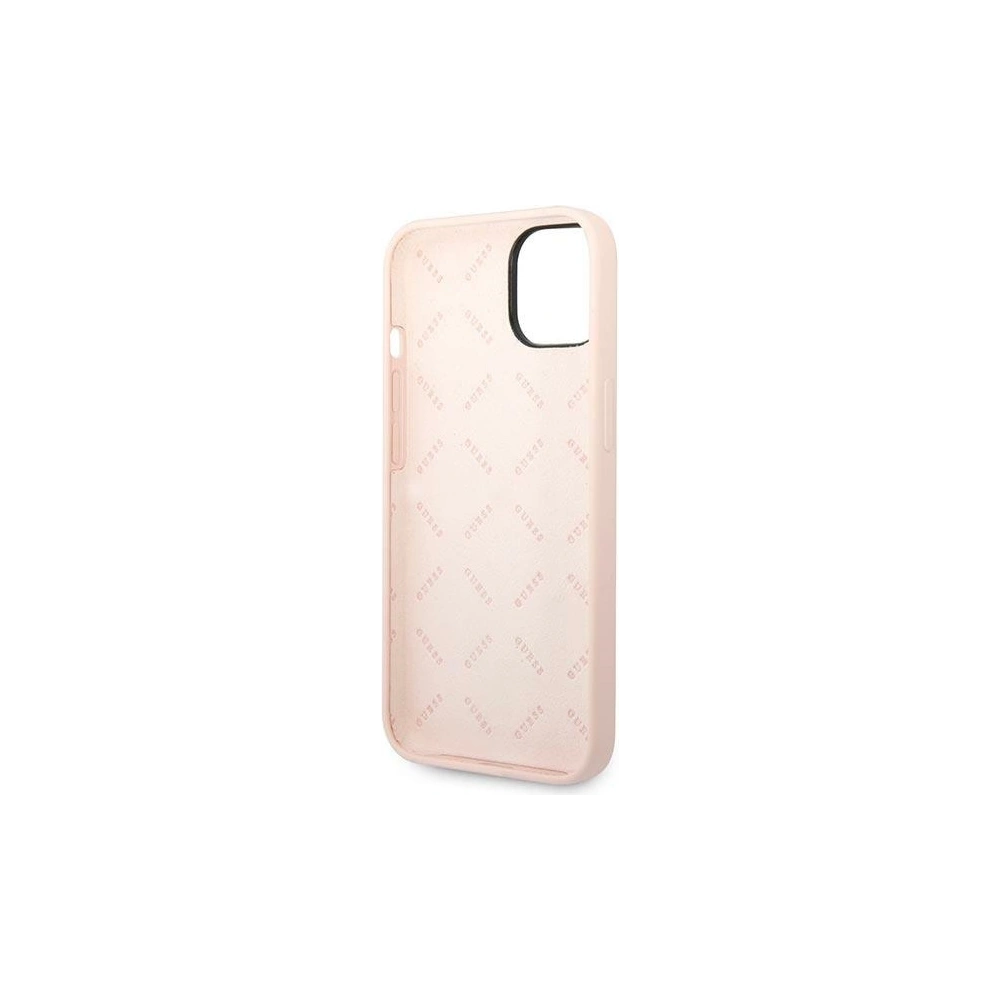 Hurtownia GSM - Etui Guess GUHCP14SSLTGP Apple iPhone 14 rózsaszín/pink keménytok Szilikon Háromszög - GUE2024 - {ean13} - Hurt