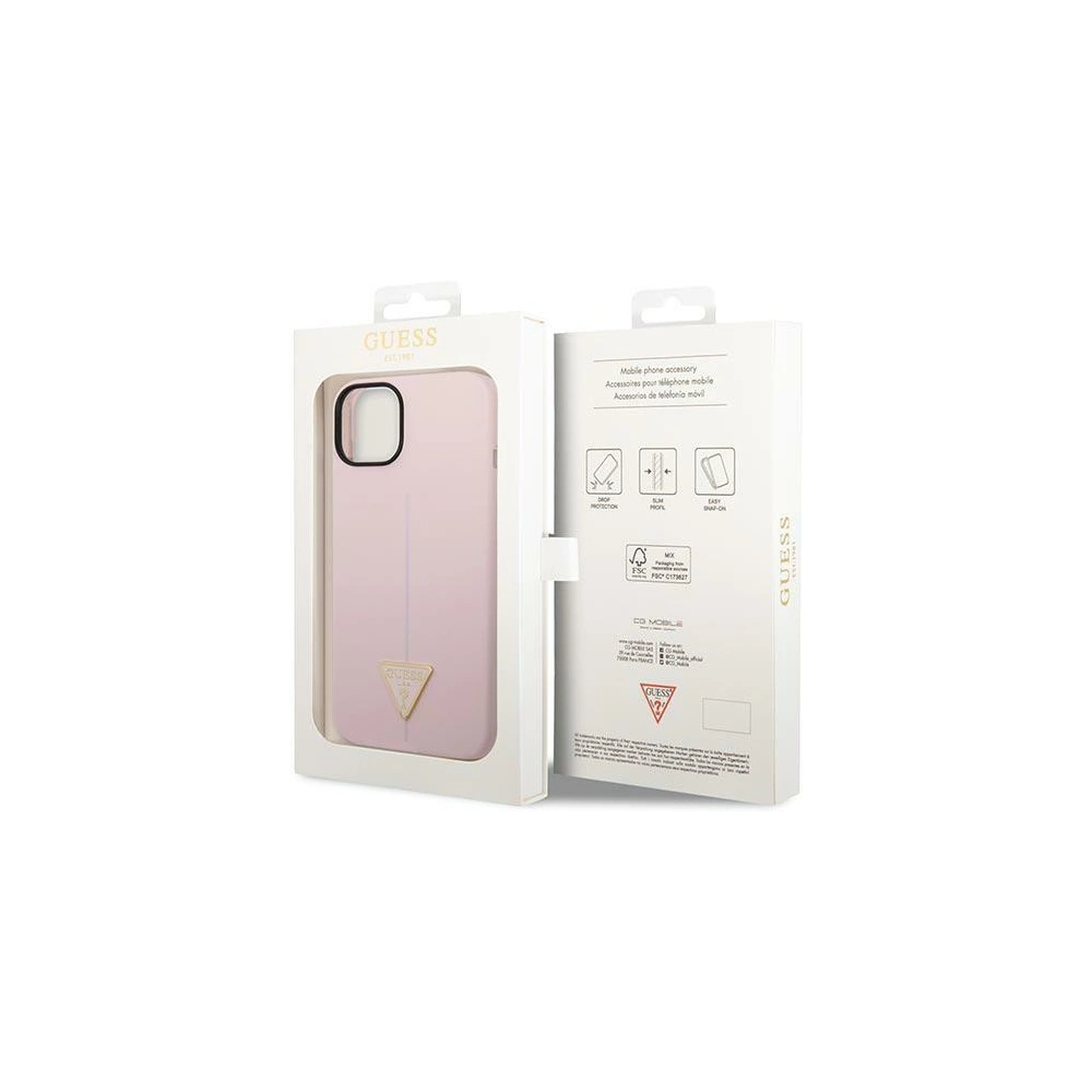Hurtownia GSM - Etui Guess GUHCP14SSLTGU Apple iPhone 14 violet/hardcase de silicon Triunghi - GUE2025 - {ean13} - Hurt