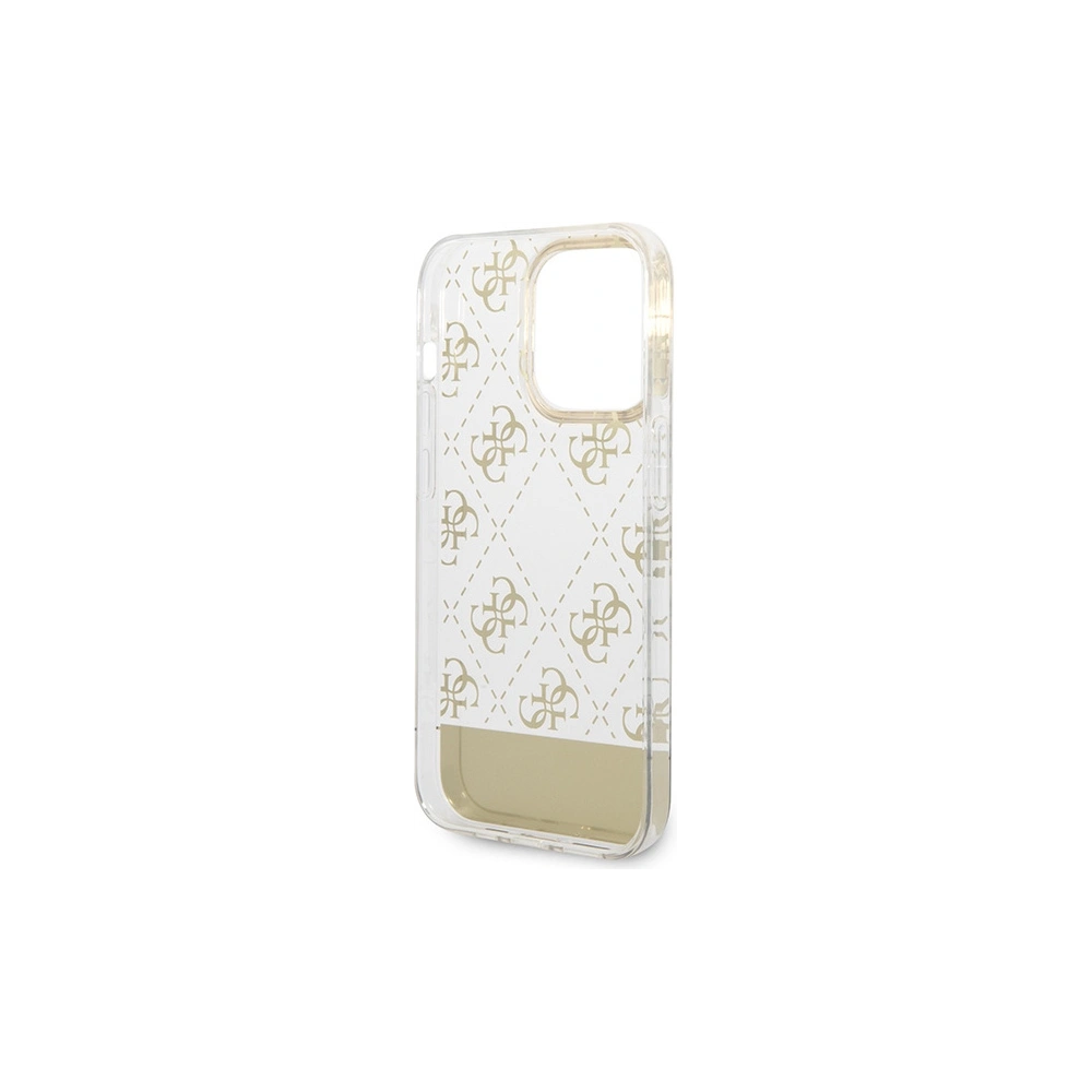 Hurtownia GSM - Case Guess GUHCP14XHG4MHG Apple iPhone 14 Pro Max gold/hartschale 4G Muster Schrift - GUE2026 - {ean13} - Hurt