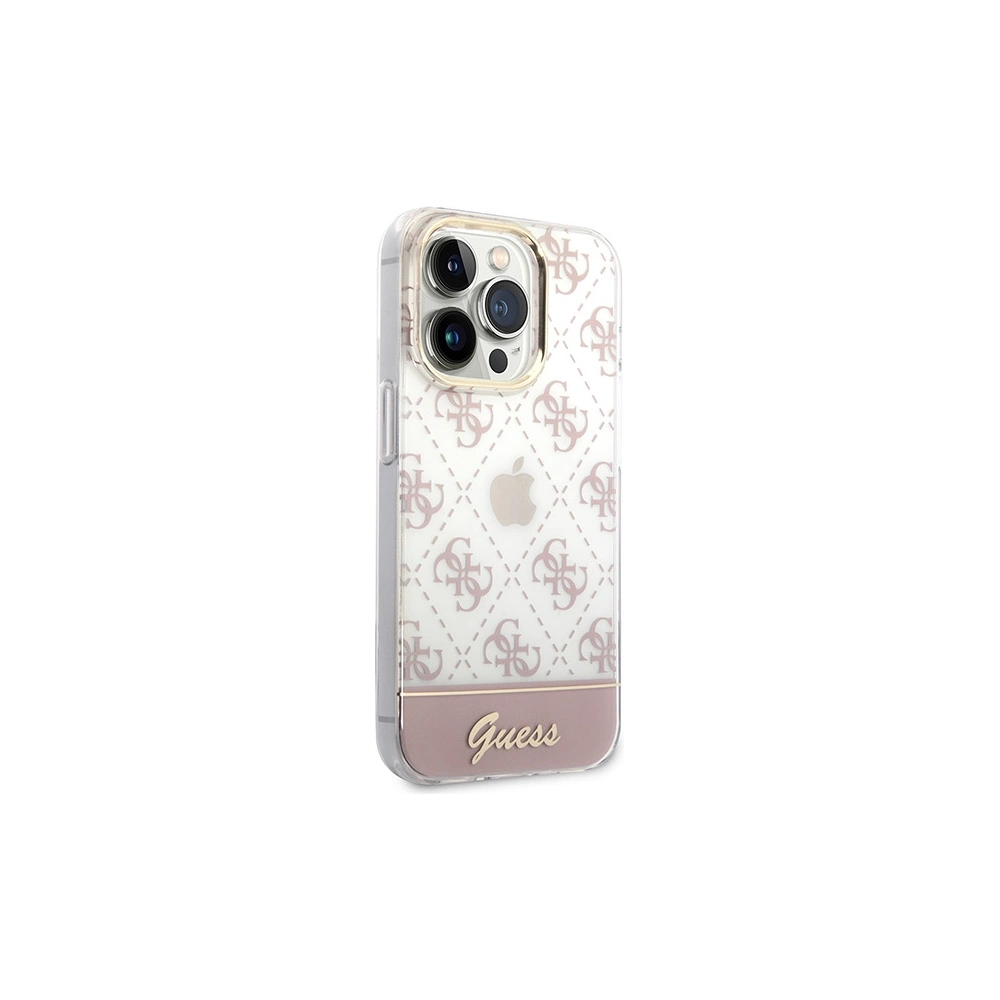 Hurtownia GSM - Case Guess GUHCP14XHG4MHP Apple iPhone 14 Pro Max rosa/pink hardcase 4G Pattern Script - GUE2027 - {ean13} - Hurt