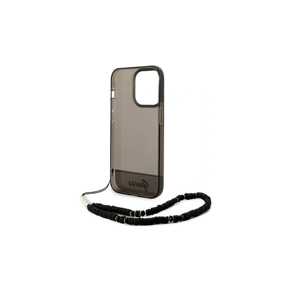 Hurtownia GSM - Etui Guess GUHCP14XHGCOHK Apple iPhone 14 Pro Max fekete/black hardcase Átlátszó gyöngy szíj - GUE2029 - {ean13} - Hurt