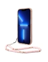 Wholesale Guess GUHCP14XHGCOHP Apple iPhone 14 Pro Max pink hardcase Translucent Pearl Strap - GUE2030 - {ean13} - Hurt