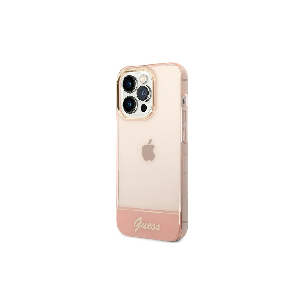 Hurtownia GSM - Etui Guess GUHCP14XHGCOP Apple iPhone 14 Pro Max roz/roz hardcase Translucent - GUE2033 - {ean13} - Hurt