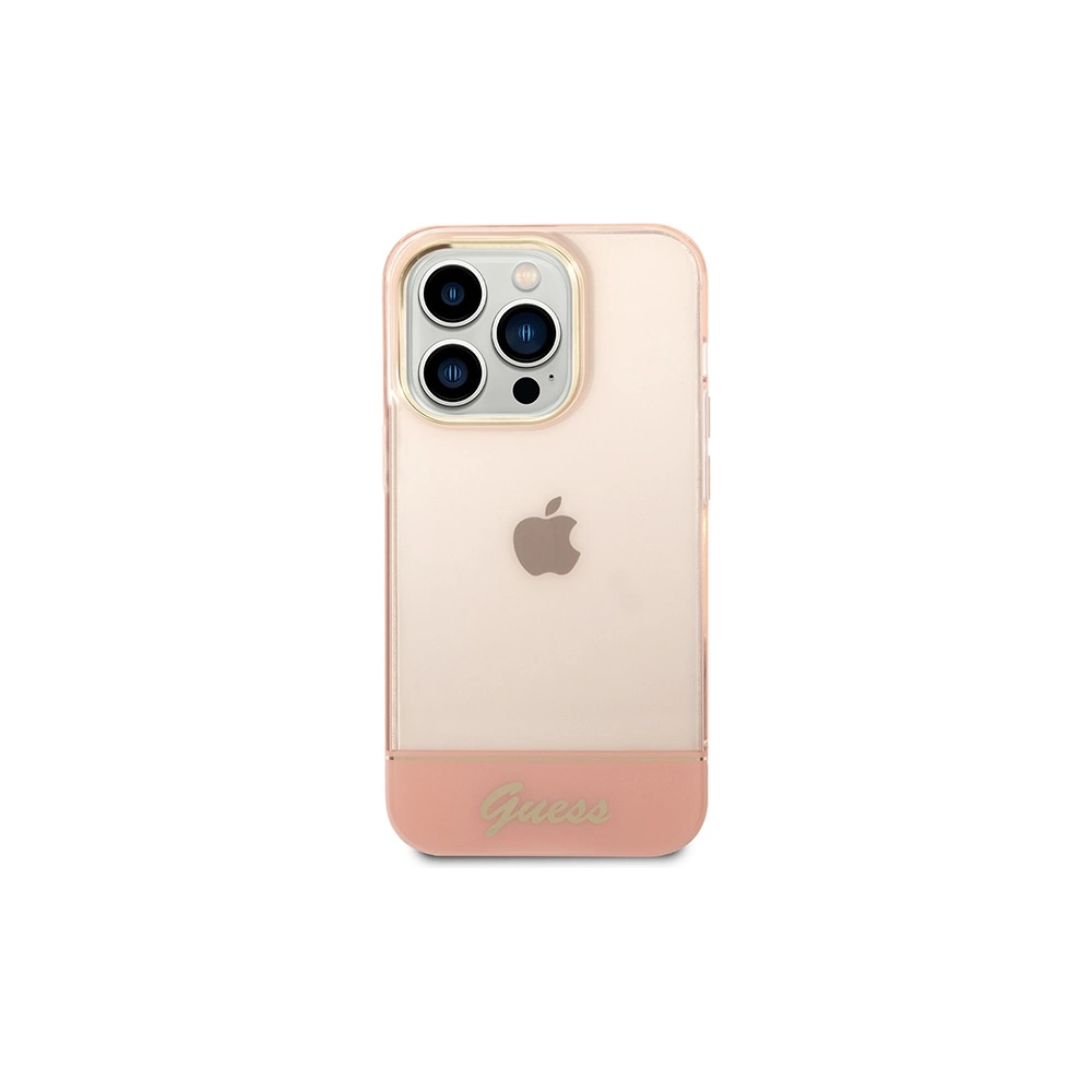 Hurtownia GSM - Etui Guess GUHCP14XHGCOP Apple iPhone 14 Pro Max rózsaszín/pink kemény tok Átlátszó - GUE2033 - {ean13} - Hurt