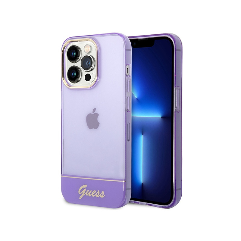 Hurtownia Guess - 3666339088293 - GUE2034 - Etui Guess GUHCP14XHGCOU Apple iPhone 14 Pro Max fioletowy/purple hardcase Translucent - B2B homescreen