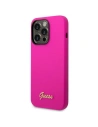 Hurtownia GSM - Etui Guess GUHCP14XSLSMF Apple iPhone 14 Pro Max fukszi/fuchsiaszínű kemény tok Szilikon Vintage Arany Logó - GUE2037 - {ean13} - Hurt