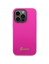 Hurtownia GSM - Etui Guess GUHCP14XSLSMF Apple iPhone 14 Pro Max fuchsie/fuksie tvrdý kryt silikonové vintage zlaté logo - GUE2037 - {ean13} - Hurt