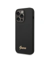 Wholesale Guess GUHCP14XSLSMK Apple iPhone 14 Pro Max black hard case Silicone Vintage Gold Logo - GUE2038 - {ean13} - Hurt