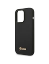 Wholesale Guess GUHCP14XSLSMK Apple iPhone 14 Pro Max black hard case Silicone Vintage Gold Logo - GUE2038 - {ean13} - Hurt
