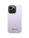 Hurtownia GSM - Etui Guess GUHCP14XSLSMU Apple iPhone 14 Pro Max fialová/purple tvrdý kryt silikon Vintage Gold Logo - GUE2039 - {ean13} - Hurt