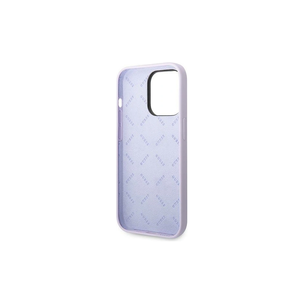 Hurtownia GSM - Etui Guess GUHCP14XSLSMU Apple iPhone 14 Pro Max fialová/purple tvrdý kryt silikon Vintage Gold Logo - GUE2039 - {ean13} - Hurt