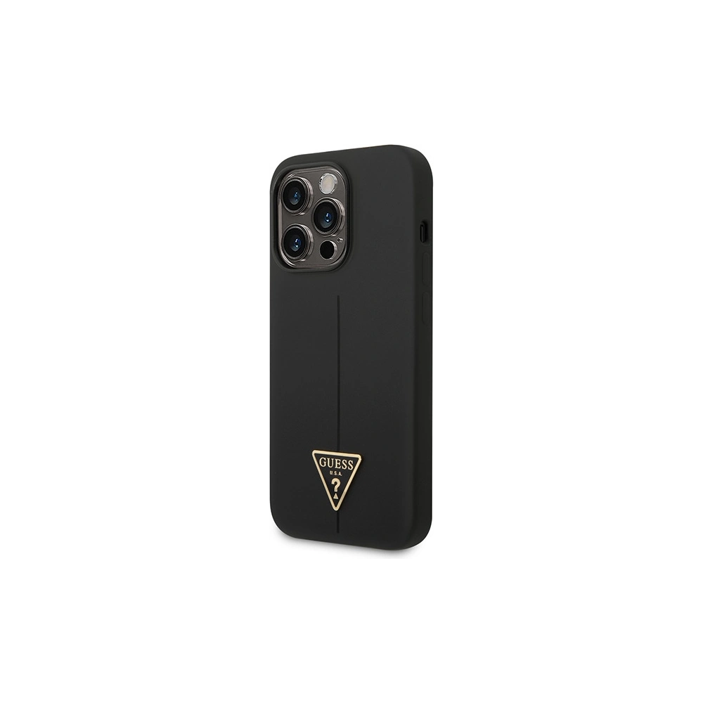Hurtownia GSM - Etui Guess GUHCP14XSLTGK Apple iPhone 14 Pro Max negru/black hardcase Silicone Triangle - GUE2040 - {ean13} - Hurt