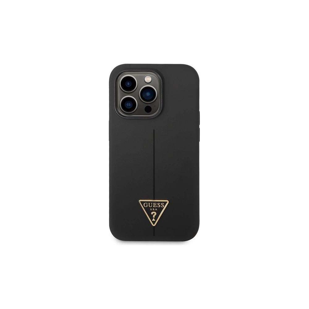 Hurtownia GSM - Etui Guess GUHCP14XSLTGK Apple iPhone 14 Pro Max negru/black hardcase Silicone Triangle - GUE2040 - {ean13} - Hurt