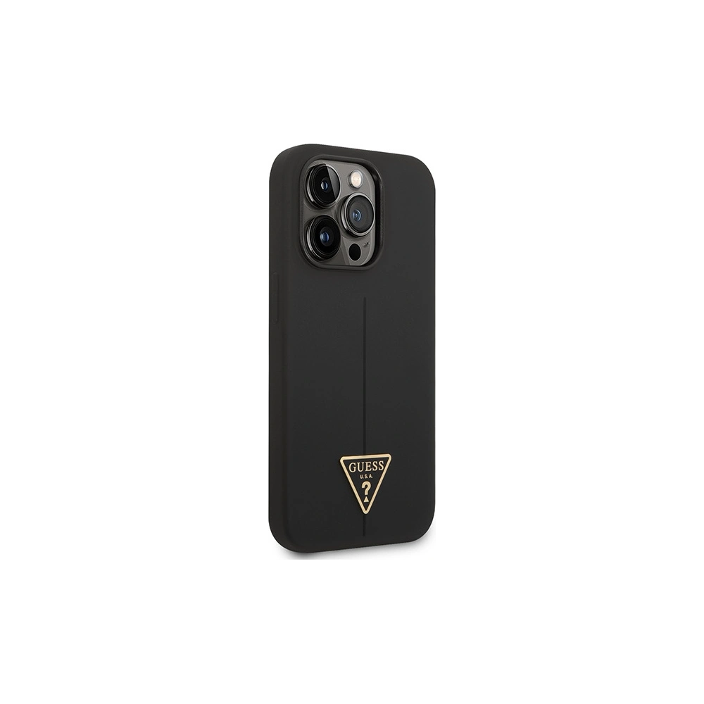 Hurtownia GSM - Etui Guess GUHCP14XSLTGK Apple iPhone 14 Pro Max negru/black hardcase Silicone Triangle - GUE2040 - {ean13} - Hurt