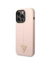 Wholesale Guess GUHCP14XSLTGP Apple iPhone 14 Pro Max pink hardcase Silicone Triangle - GUE2041 - {ean13} - Hurt