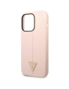 Wholesale Guess GUHCP14XSLTGP Apple iPhone 14 Pro Max pink hardcase Silicone Triangle - GUE2041 - {ean13} - Hurt