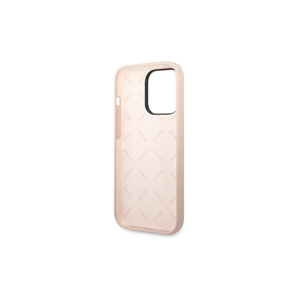 Hurtownia GSM - Etui Guess GUHCP14XSLTGP Apple iPhone 14 Pro Max rózsaszín/pink hardcase Silicone Triangle - GUE2041 - {ean13} - Hurt
