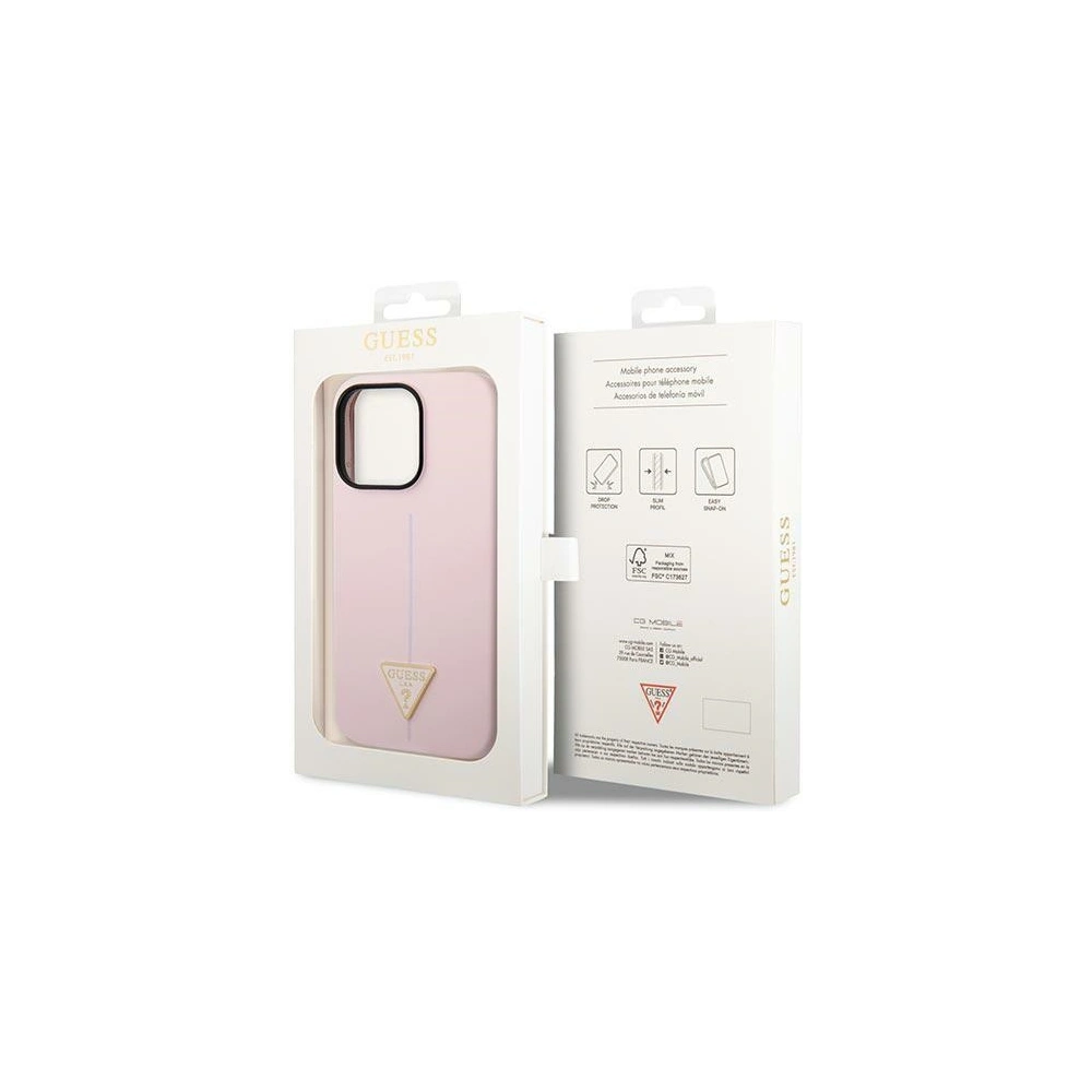 Hurtownia GSM - Etui Guess GUHCP14XSLTGU Apple iPhone 14 Pro Max fialové/purple hardcase Silicone Triangle - GUE2042 - {ean13} - Hurt