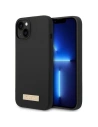 Etui Guess GUHMP14MSBPLK Apple iPhone 14 Plus / 15 Plus negru/black carcasă dură din silicon cu logo Plate MagSafe