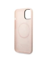 Hurtownia GSM - Etui Guess GUHMP14MSBPLP Apple iPhone 14 Plus / 15 Plus roz/roz hard case Silicone Logo Plate MagSafe - GUE2046 - {ean13} - Hurt