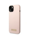 Wholesale Guess GUHMP14SSBPLP Apple iPhone 14 pink hard case Silicone Logo Plate MagSafe - GUE2048 - {ean13} - Hurt